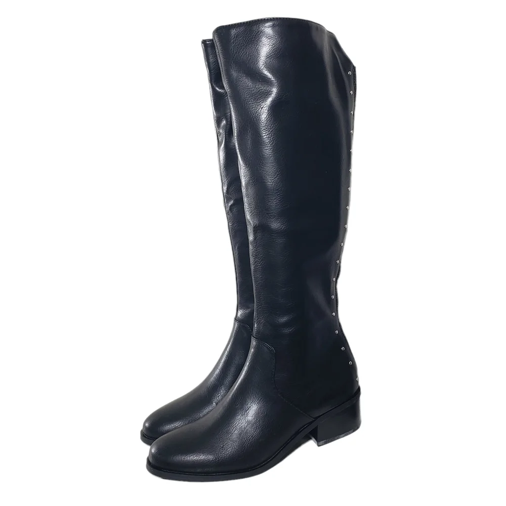 Bar III Vaylap Black Pull-on Closed Round Toe Boots Sz 6M